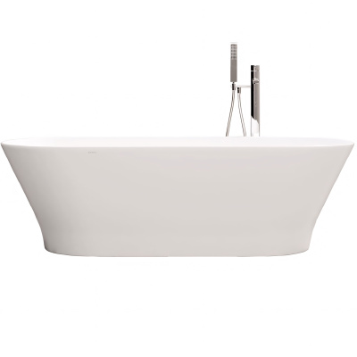 Slim 100193351 Ванна отдельностоящая из искусственного камня 170*80 см, матовая белая