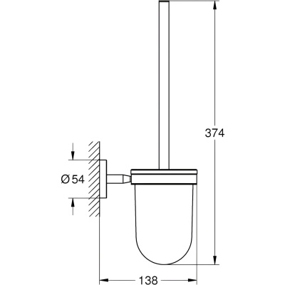 Bau Cosmopolitan 40463001 Ёршик, хром