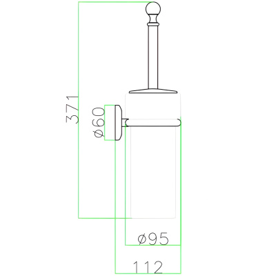 Acc. Bagno 19OOD300 Ёршик, золото